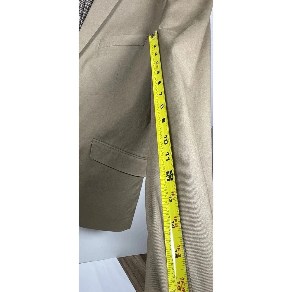 Madison Modern Fit Men's Sport‎ Coat Blazer 46/48 XL Beige Cotton Preppy